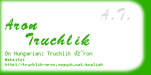 aron truchlik business card